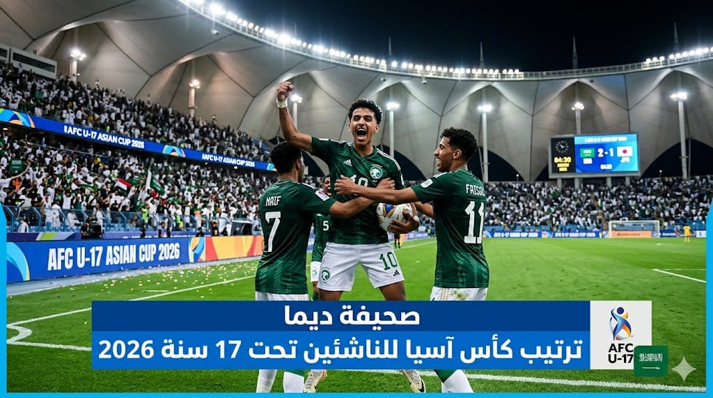 جدول ترتيب مجموعات كأس آسيا للناشئين تحت 17 سنة 2026 - صحيفة ديما